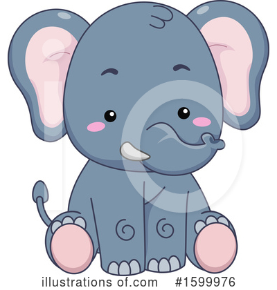Royalty-Free (RF) Elephant Clipart Illustration by BNP Design Studio - Stock Sample #1599976