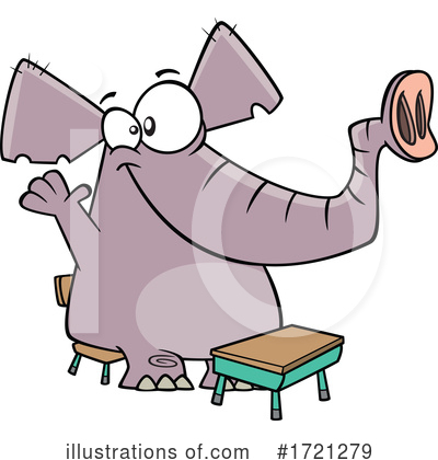 Elephant Clipart #1721279 by toonaday