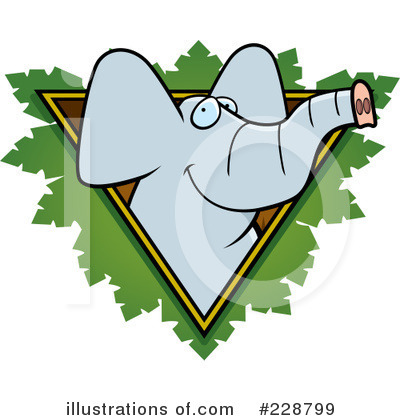 Royalty-Free (RF) Elephant Clipart Illustration by Cory Thoman - Stock Sample #228799