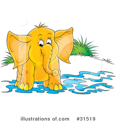 Royalty-Free (RF) Elephant Clipart Illustration by Alex Bannykh - Stock Sample #31519