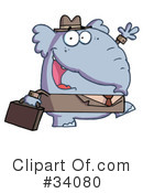 Elephant Clipart #34080 by Hit Toon