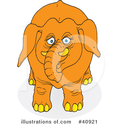 Elephant Clipart #40921 by Snowy