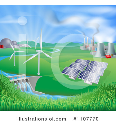 Solar Panels Clipart #1107770 by AtStockIllustration