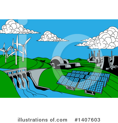 Solar Energy Clipart #1407603 by AtStockIllustration