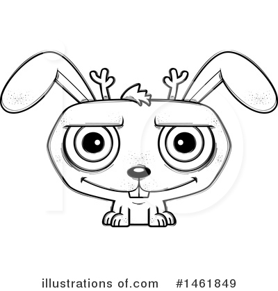 Evil Jackalope Clipart #1461849 by Cory Thoman