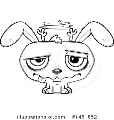 Evil Jackalope Clipart #1461852 by Cory Thoman