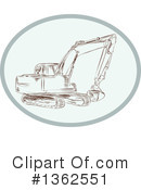 Excavator Clipart #1362551 by patrimonio