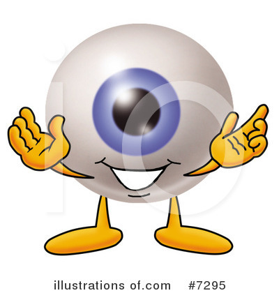 Royalty-Free (RF) Eyeball Clipart Illustration by Mascot Junction - Stock Sample #7295