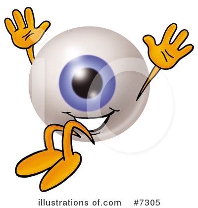 Royalty-Free (RF) Eyeball Clipart Illustration by Mascot Junction - Stock Sample #7305