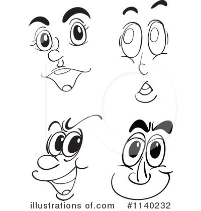 Face Clipart #1140232 - Illustration by Graphics RF