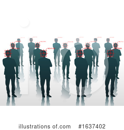 Royalty-Free (RF) Facial Recognition Clipart Illustration by dero - Stock Sample #1637402
