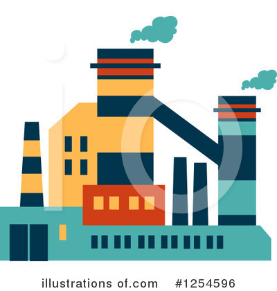 Factory Clipart #1254596 - Illustration by Vector Tradition SM