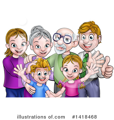 Grandparents Clipart #1418468 by AtStockIllustration