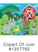 Farm Animals Clipart #1307782 by visekart