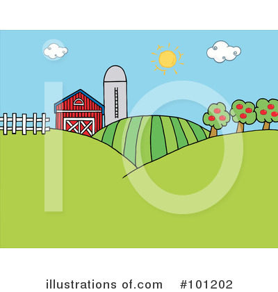 Royalty-Free (RF) Farm Clipart Illustration by Hit Toon - Stock Sample #101202