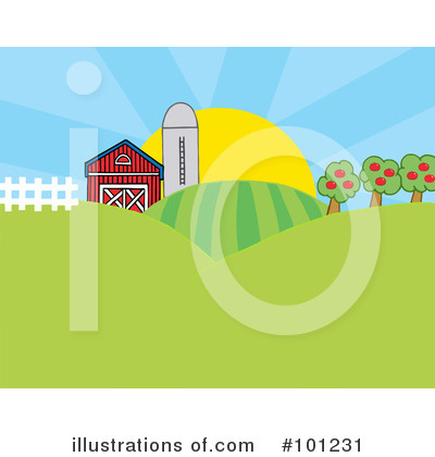 Pasture Clipart #101231 by Hit Toon