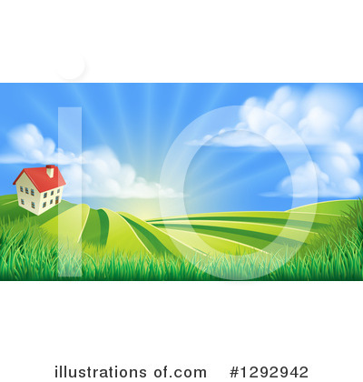 Farm House Clipart #1292942 by AtStockIllustration