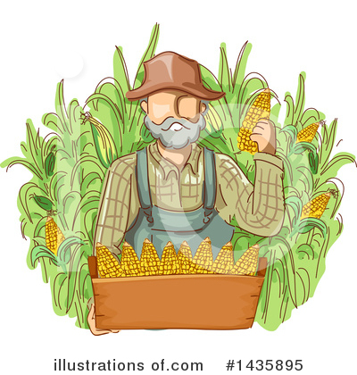 Royalty-Free (RF) Farmer Clipart Illustration by BNP Design Studio - Stock Sample #1435895
