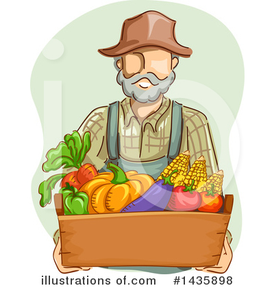 Royalty-Free (RF) Farmer Clipart Illustration by BNP Design Studio - Stock Sample #1435898
