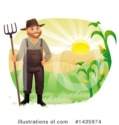 Royalty-Free (RF) Farmer Clipart Illustration by BNP Design Studio - Stock Sample #1435974