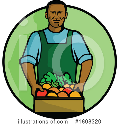 Grocer Clipart #1608320 by patrimonio