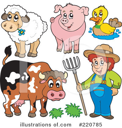 Royalty-Free (RF) Farmer Clipart Illustration by visekart - Stock Sample #220785