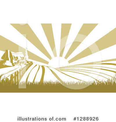 Royalty-Free (RF) Farmland Clipart Illustration by AtStockIllustration - Stock Sample #1288926