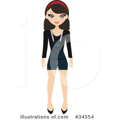 Royalty-Free (RF) Fashion Clipart Illustration by Melisende Vector - Stock Sample #34554