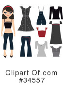 Fashion Clipart #34557 by Melisende Vector