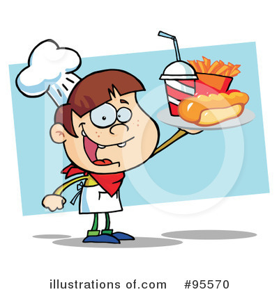 Royalty-Free (RF) Fast Food Clipart Illustration by Hit Toon - Stock Sample #95570