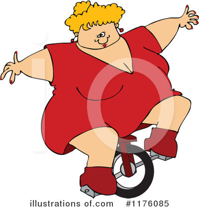 Royalty-Free (RF) Fat Lady Clipart Illustration by djart - Stock Sample #1176085