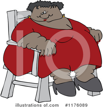 Royalty-Free (RF) Fat Lady Clipart Illustration by djart - Stock Sample #1176089