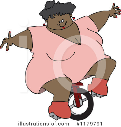 Royalty-Free (RF) Fat Lady Clipart Illustration by djart - Stock Sample #1179791