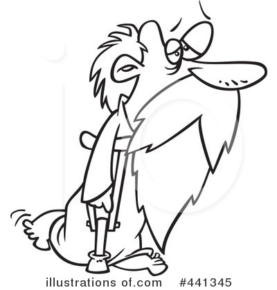 Royalty-Free (RF) Father Time Clipart Illustration by toonaday - Stock Sample #441345