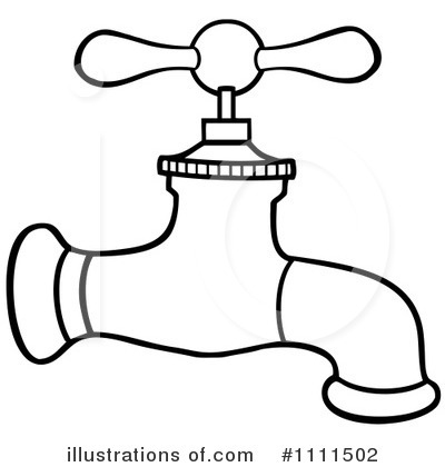 Royalty-Free (RF) Faucet Clipart Illustration by Hit Toon - Stock Sample #1111502