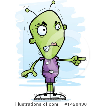 Female Alien Clipart #1420430 by Cory Thoman