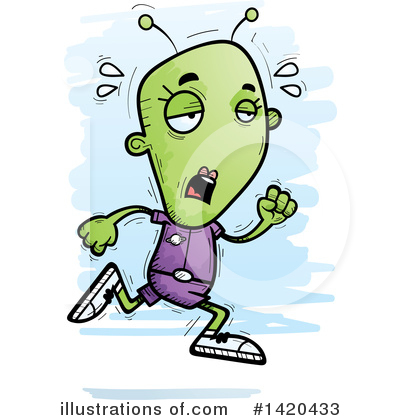 Royalty-Free (RF) Female Alien Clipart Illustration by Cory Thoman - Stock Sample #1420433