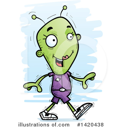 Female Alien Clipart #1420438 by Cory Thoman