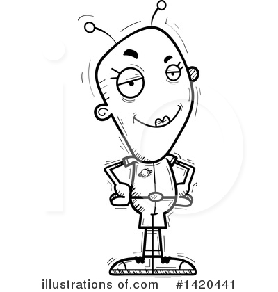 Female Alien Clipart #1420441 by Cory Thoman