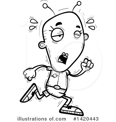 Royalty-Free (RF) Female Alien Clipart Illustration by Cory Thoman - Stock Sample #1420443