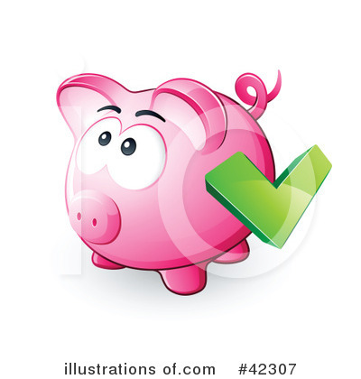 Piggy Bank Clipart #42307 by beboy