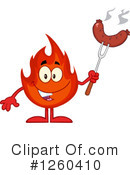 Fire Character Clipart #1260410 by Hit Toon