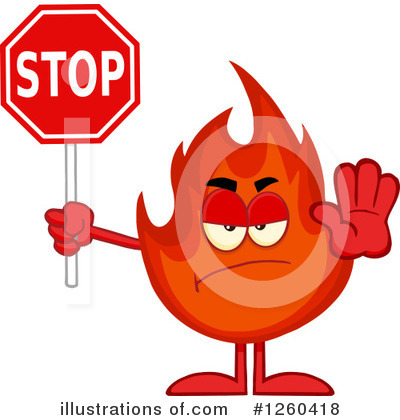 Fire Character Clipart #1260418 by Hit Toon