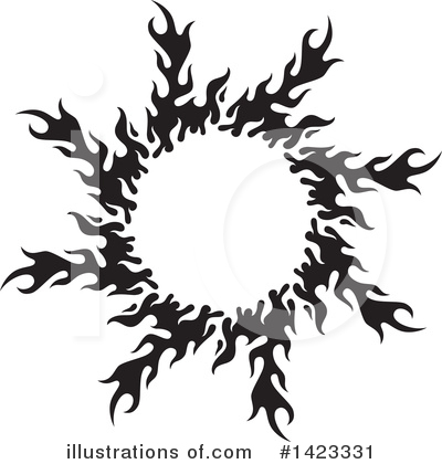 Flames Clipart #1423331 by Any Vector