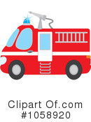 Fire Truck Clipart #1058920 by Alex Bannykh