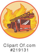 Fire Truck Clipart #219131 by patrimonio