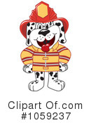 Firefighter Clipart #1059237 by Mascot Junction