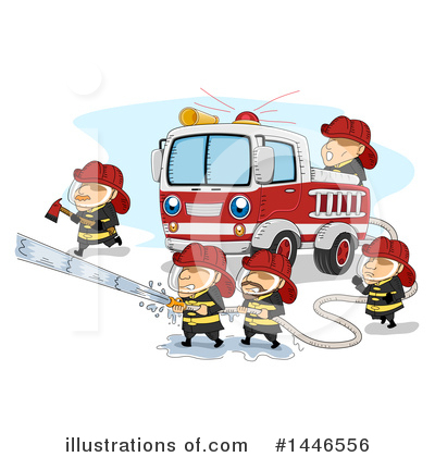 Firefighter Clipart #1446556 by BNP Design Studio