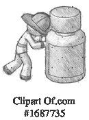 Firefighter Clipart #1687735 by Leo Blanchette