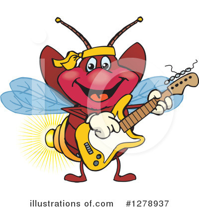 Lightning Bugs Clipart #1278937 by Dennis Holmes Designs